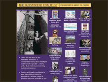 Tablet Screenshot of pleistocenecoalition.com